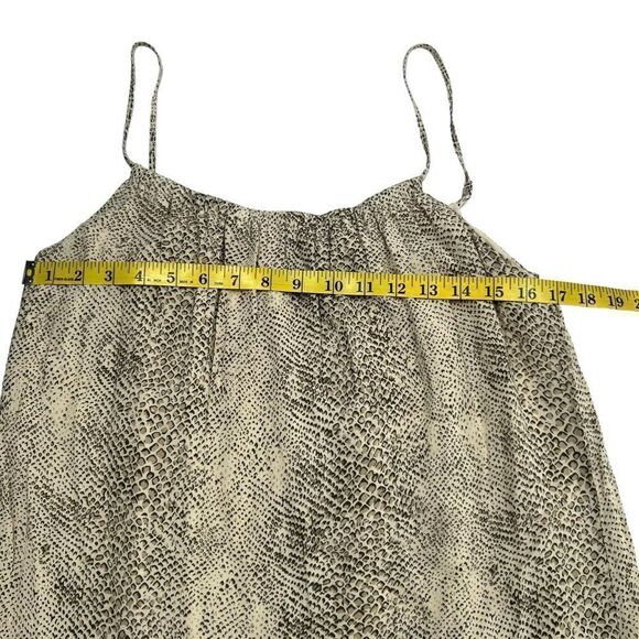 Rails Adora Snake Print Cream Tiered Midi Dress Size Small - Picture 6 of 10